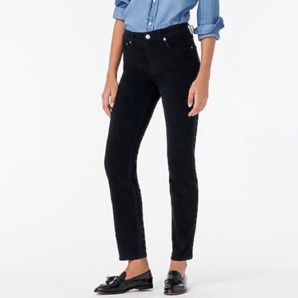 J. CREW Women's EUC Vintage Slim‎ Straight Corduroy Pants Black | Size 31